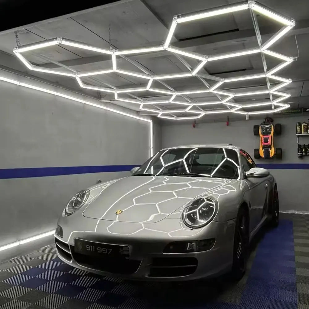 HexGrid Garage Lighting